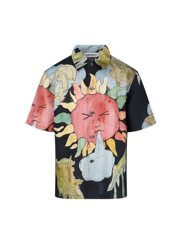 Our Legacy Solar Power" Printed Shirt – Black