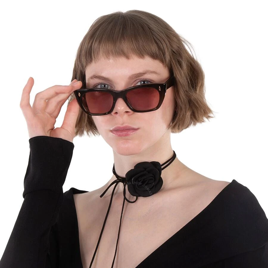 GARRETT LEIGHT WEBSTER SUN Bordeaux Cat Eye Sunglasses 2138 MSTO/BOR 49 2