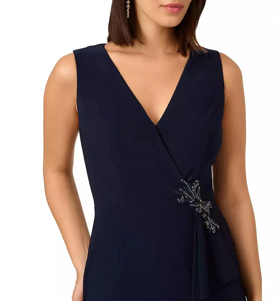 Adrianna Papell Women's Sleeveless Knit Mermaid Dress 4