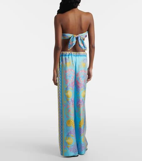 Versace Underwater Barocco twill bandeau top 3