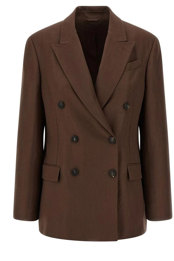Brunello Cucinelli Brunello Cucinelli Double Breasted Blazer 1