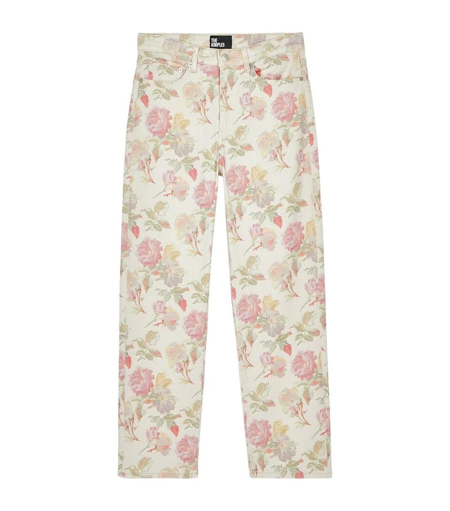 The Kooples Floral Boyfriend Jeans 1