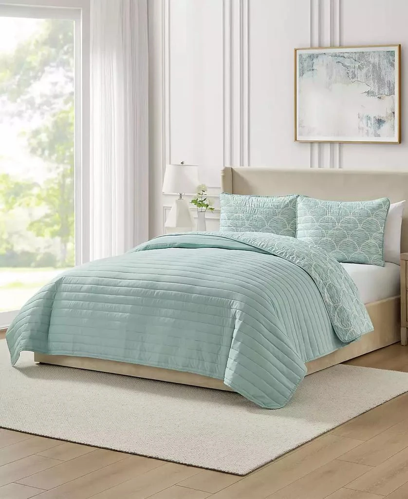 Seventh Studio Waves Coastal 3-Piece Quilt Set 4