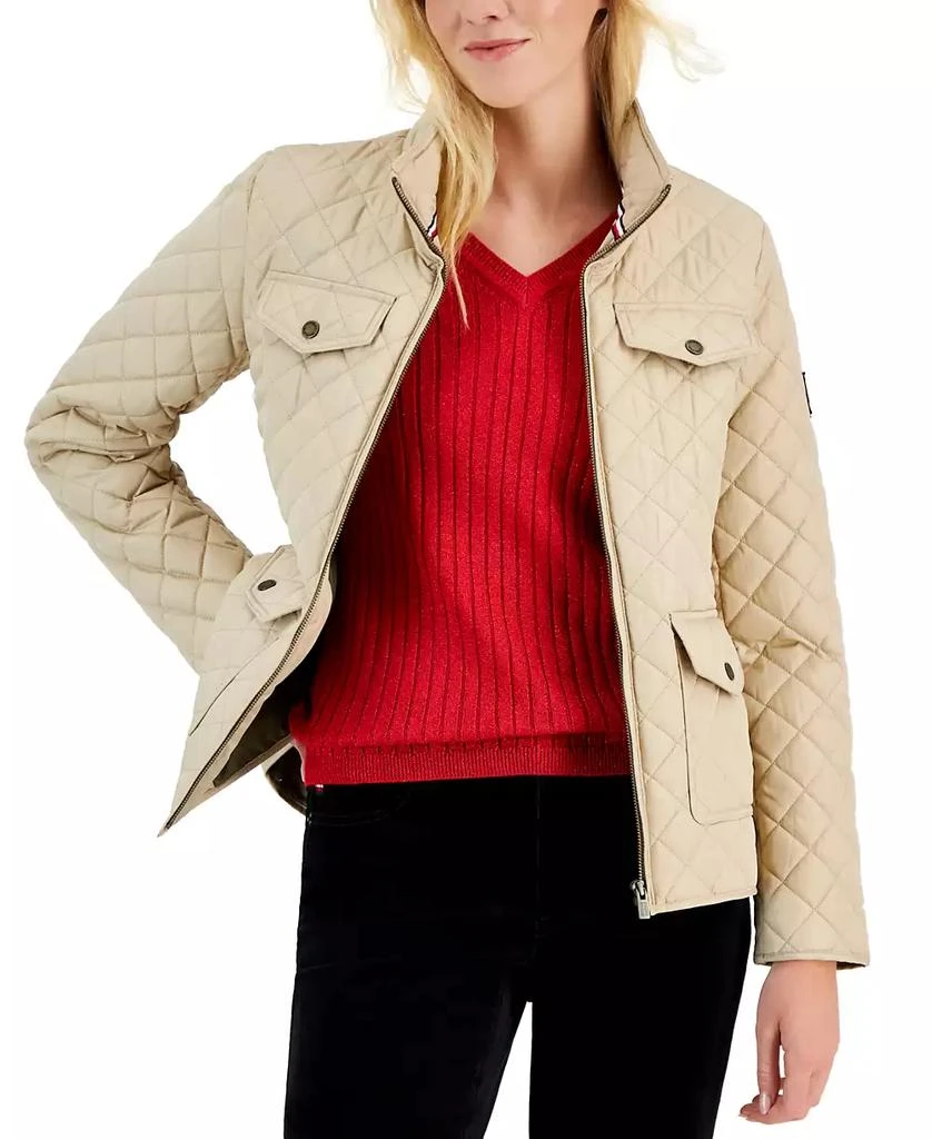 Tommy Hilfiger Women
s Quilted Zip-Up Jacket