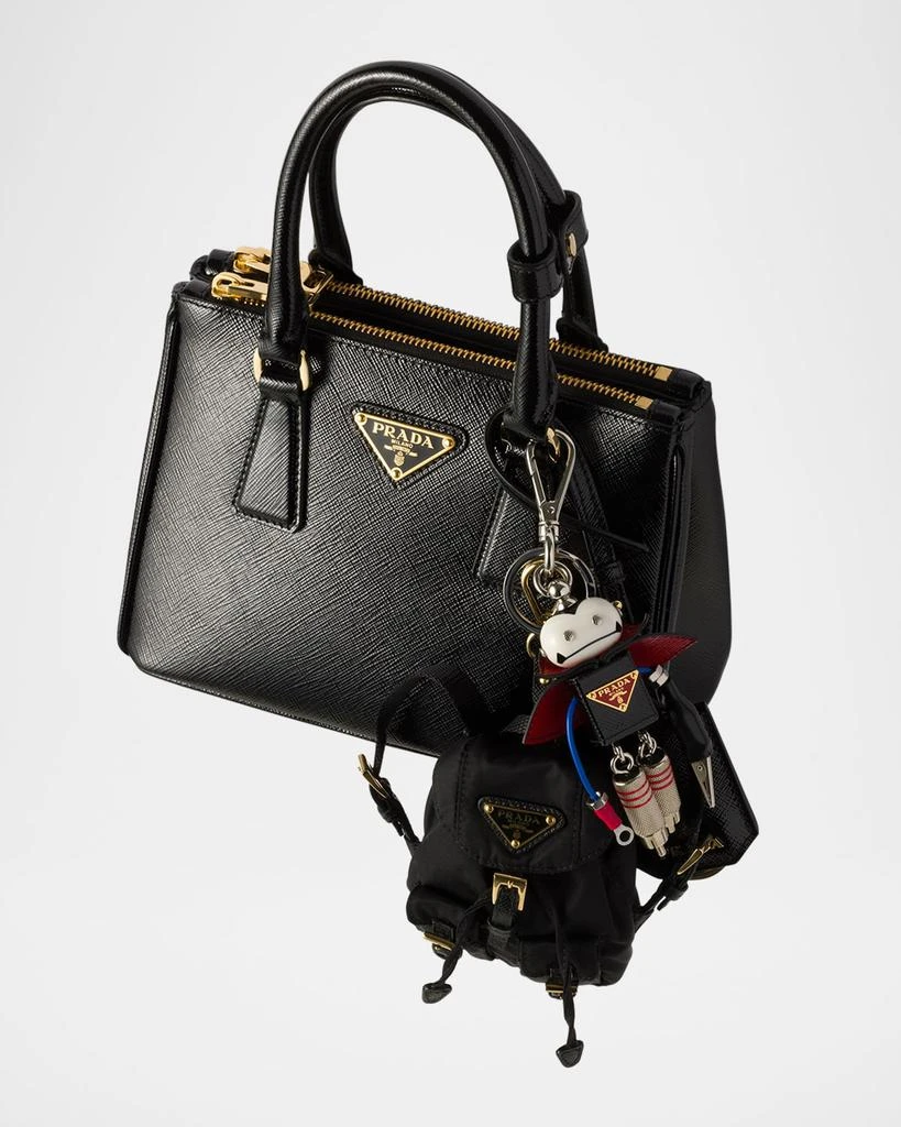 Prada Robot Saffiano Leather Bag Charm 3