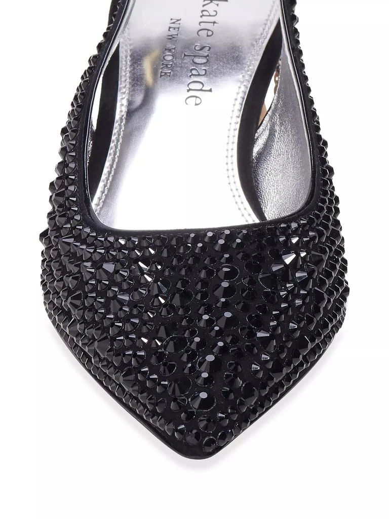 Kate Spade Soiree Crystal Cork Pumps 4