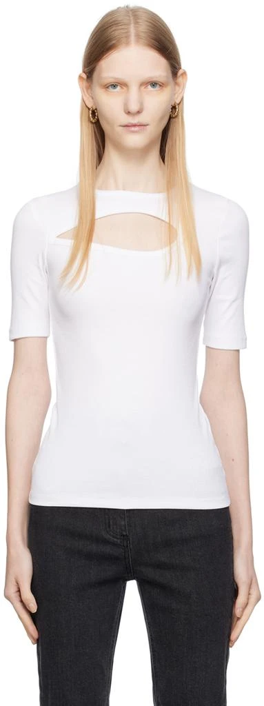 REMAIN White Cutout T-Shirt 1