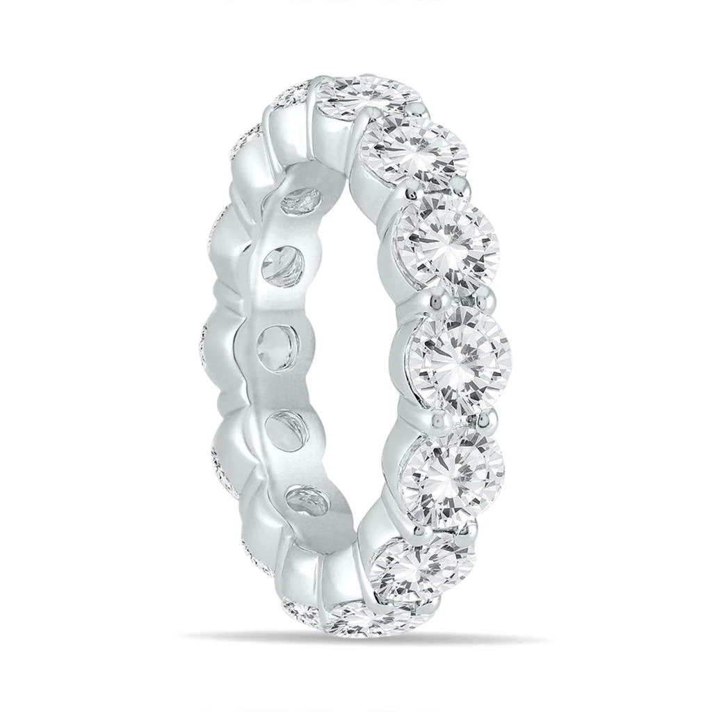 SSELECTS Ags Certified Diamond Eternity Band In 14K White Gold 5.85 - 6.75 Ctw 2