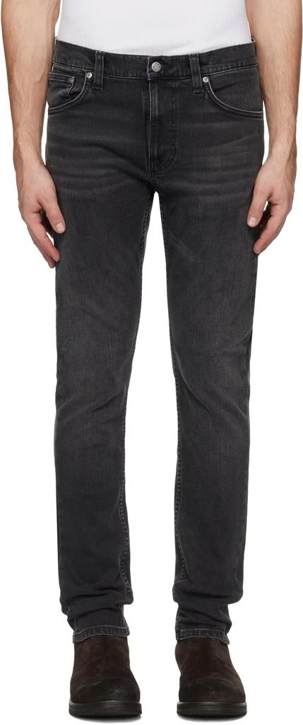 Nudie Jeans Black Lean Dean Jeans 1