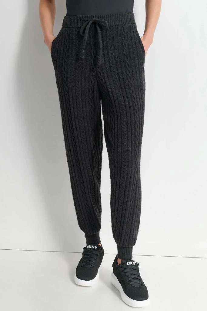 DKNY COZY CABLE SWEATER JOGGER 1
