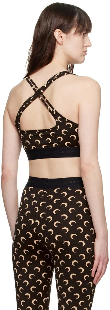 MARINE SERRE Black All Over Moon Bra 3