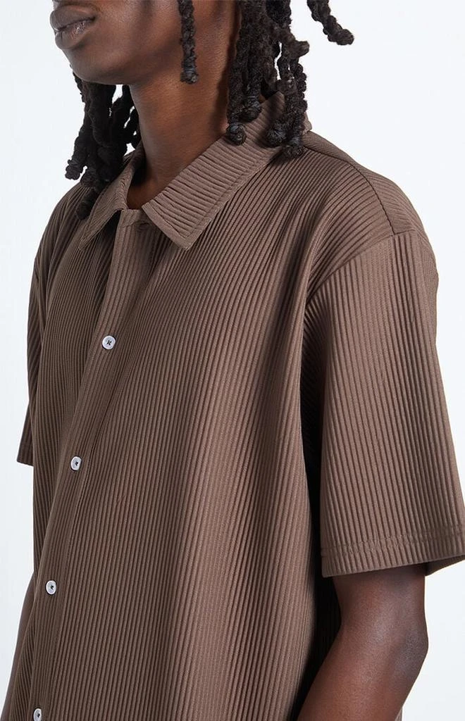 PacSun Ribbed Woven Button Down Shirt 1