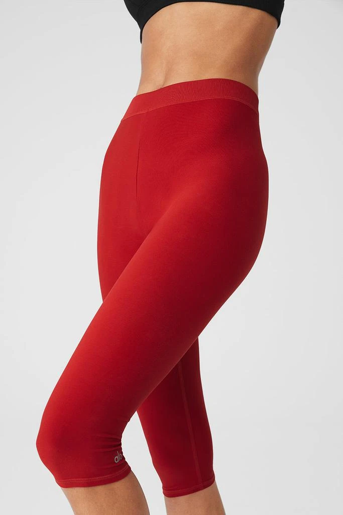 Alo Alosoft High-Waist Iconic 90's Capri - Classic Red 4