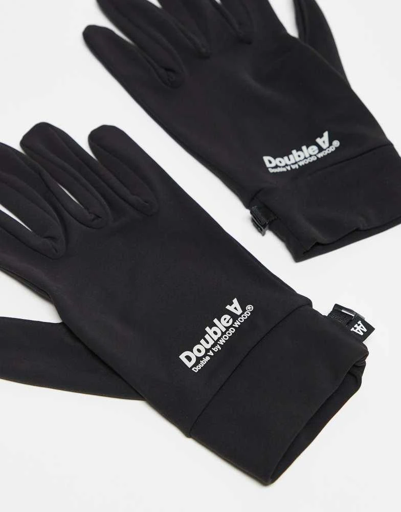 Double A by Wood Wood Double A By Wood Wood Chase gloves in black 3