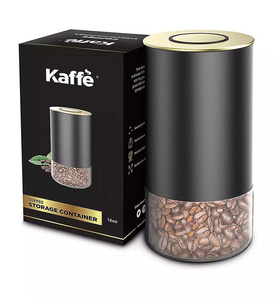 Kaffe Airtight Round Coffee Storage Container, 12-Oz. 2