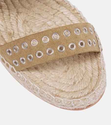 Isabel Marant Iriane studded suede espadrille wedges 6