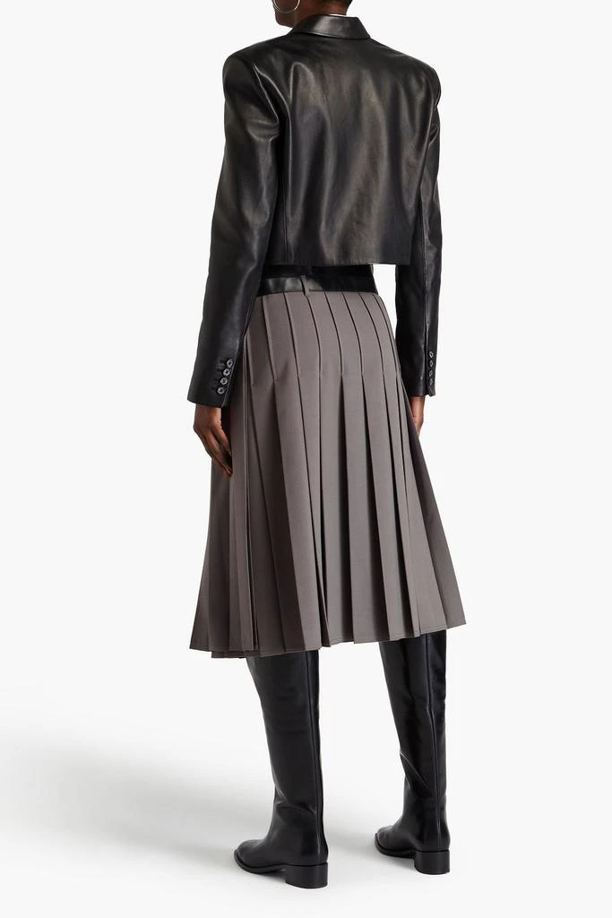 PETER DO Pleated twill midi wrap skirt 3