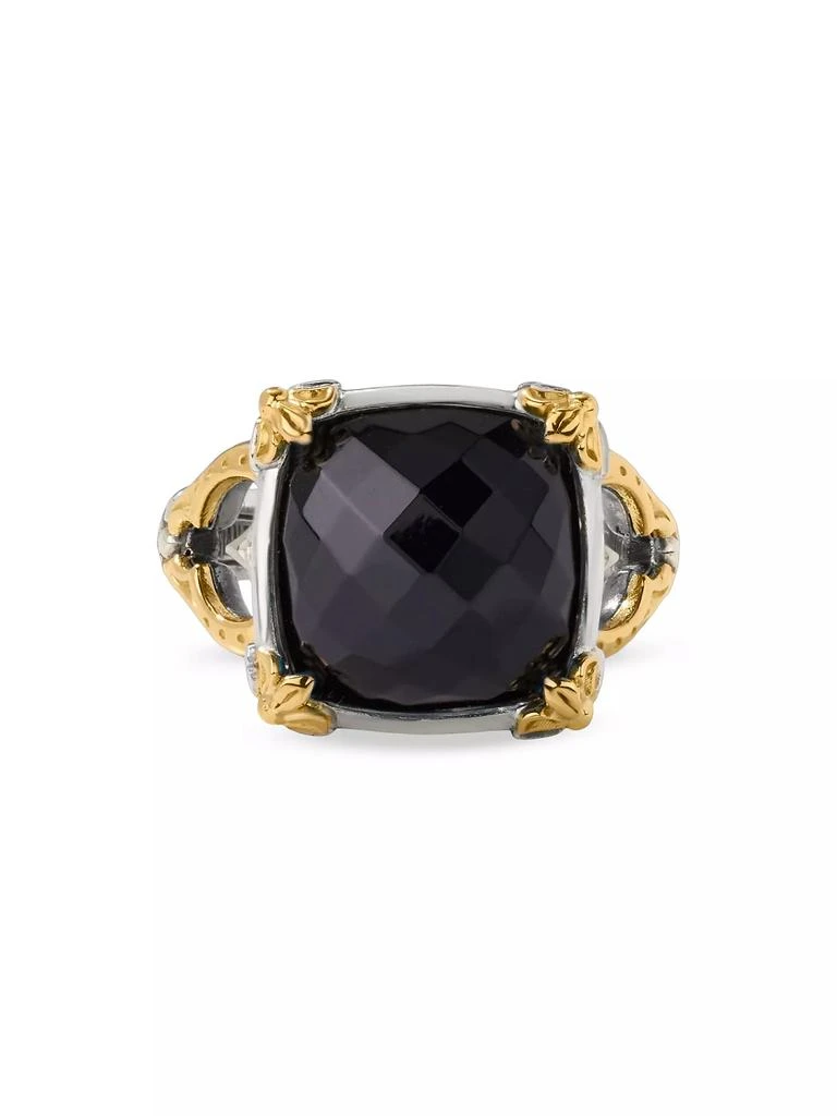 Konstantino Anthos Solis Sterling Silver, 18K Yellow Gold & Black Onyx Ring 3