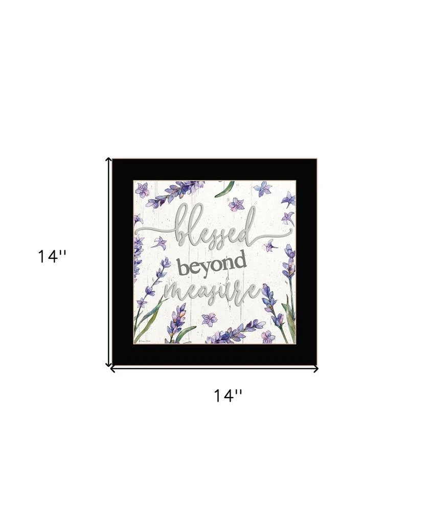 Hivvago Blessed Beyond Measure Black Framed Print Wall Art 4