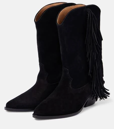 Isabel Marant Duerto fringed suede cowboy boots 4