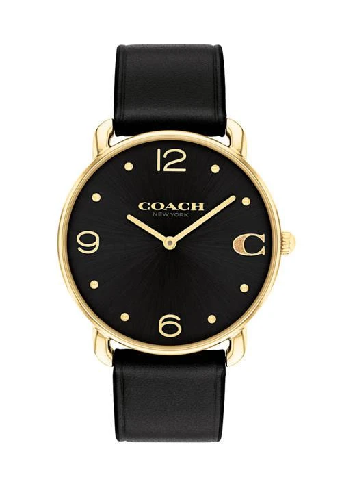 Coach Elliot Leather Strap Watch 1