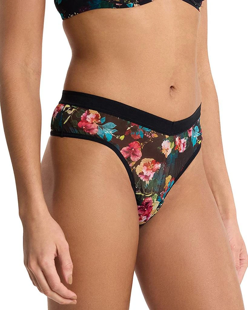 Hanky Panky Mesh High Cut Thong Panties 5