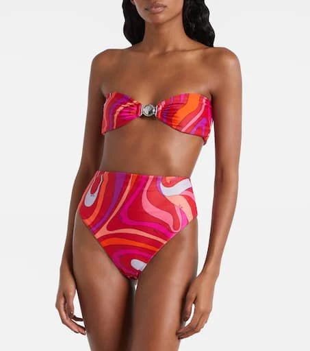 Pucci Marmo embellished bikini top 2
