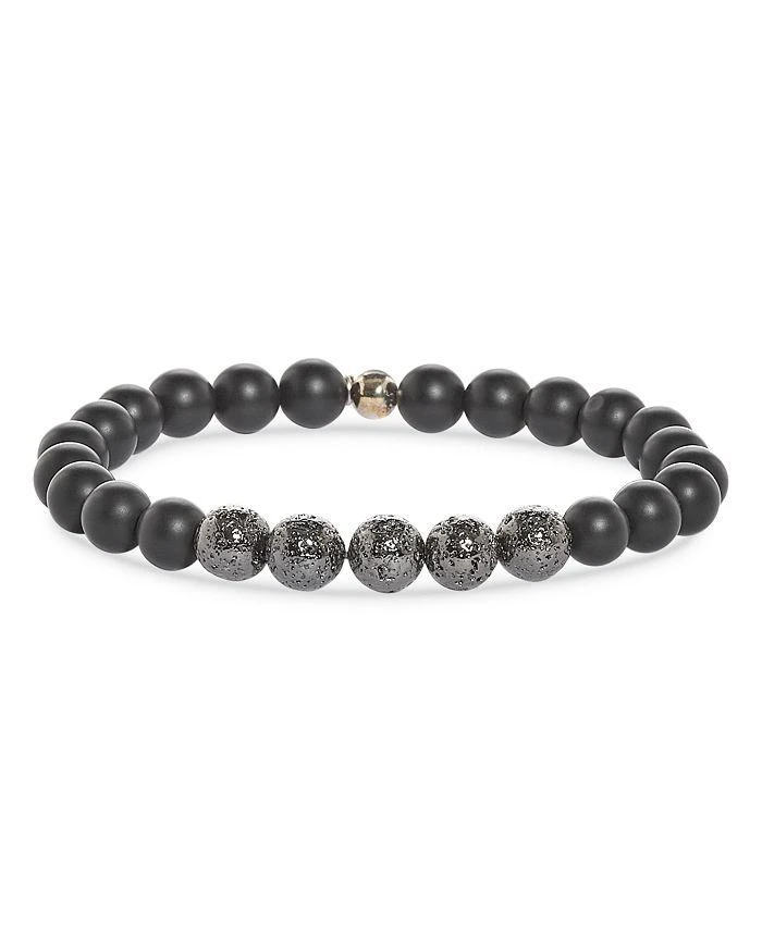 Tateossian Lava & Crystal Beaded Bracelet 1
