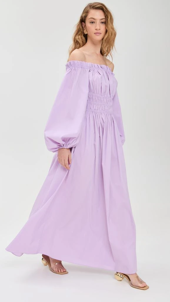 CAROLINE CONSTAS Raquela Off Shoulder Ruffle Maxi Dress 4