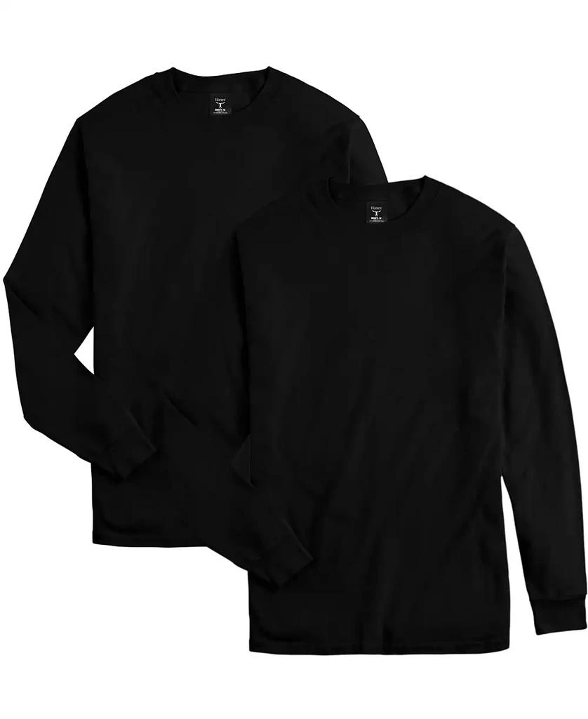 Hanes Beefy-T Unisex Long-Sleeve T-Shirt, 2-Pack 3