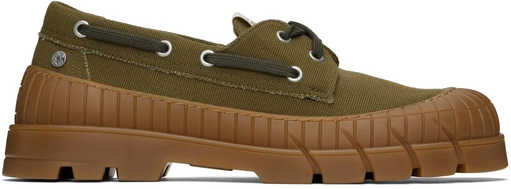 Kenzo Khaki Kenzo Paris 'KENZO-Gobi' Boat Shoes 1