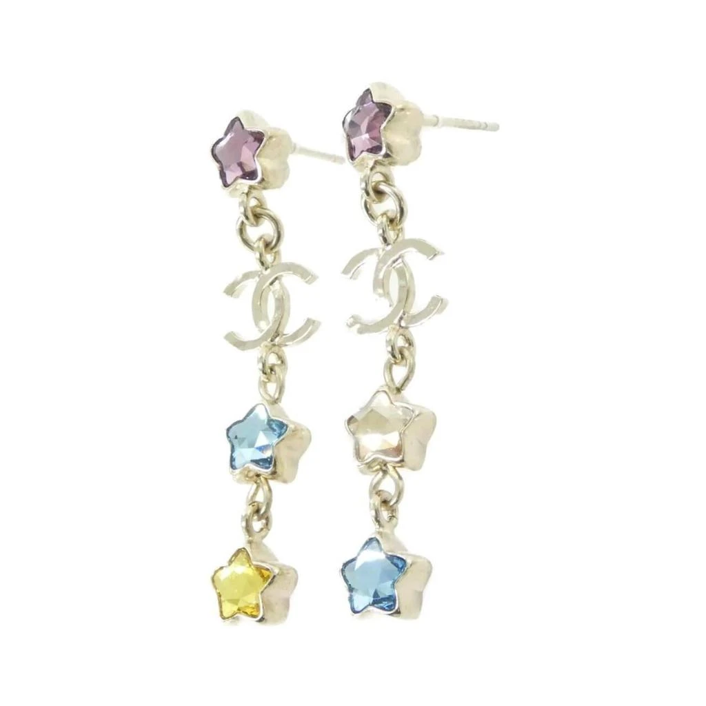 Chanel gold blue pink yellow Stud Earrings (Pre-Owned) 2