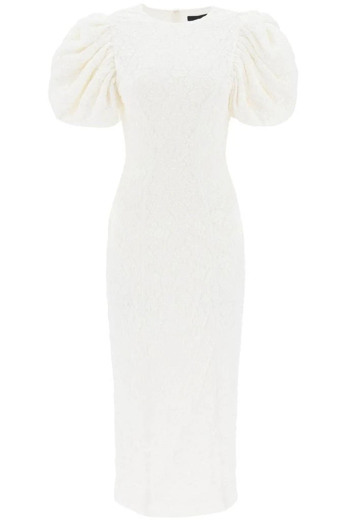 ROTATE Birger Christensen ROTATE Lace Midi Fitted Dress 1