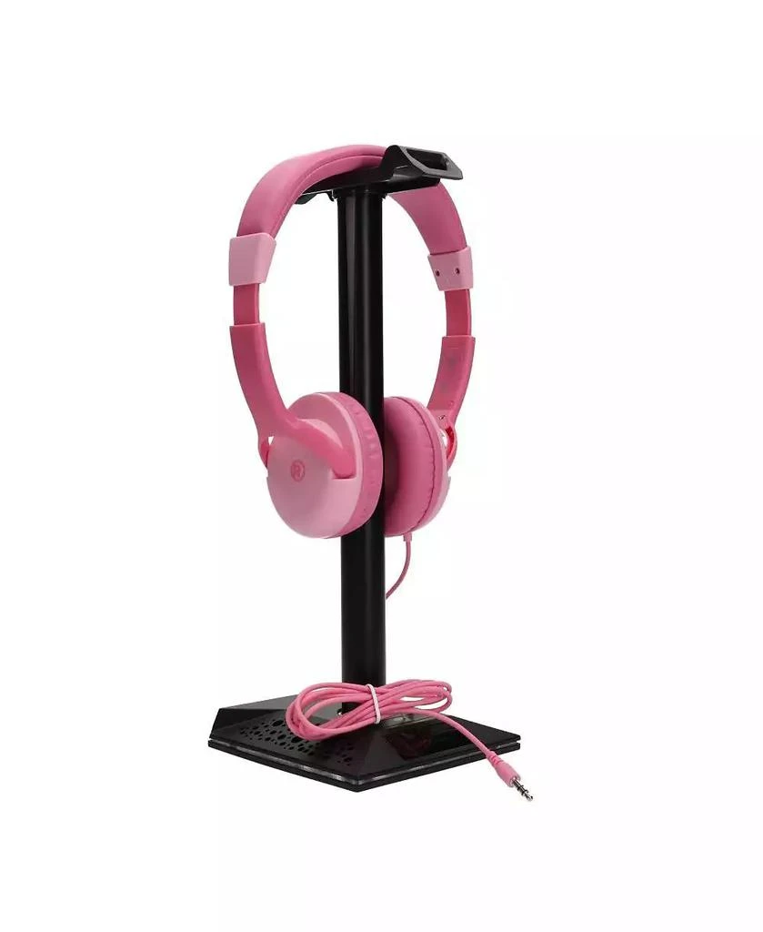 RadioShack Kids Wired Headphones (3304455) - Child-Safe Volume, 3.5mm Plug, Pink