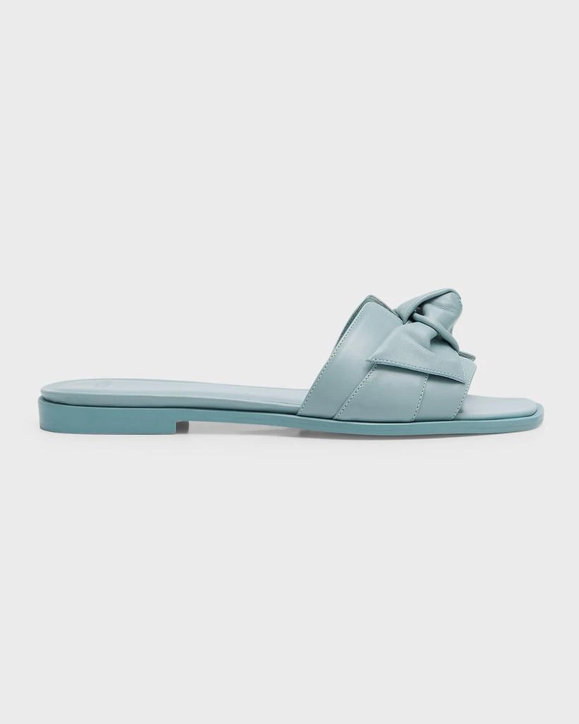 Alexandre Birman Maxi Clarita Leather Knot Flat Sandals 1