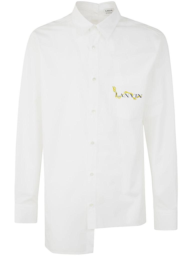 Lanvin CNY LONG SLEEVE ASYMMETRIC SHIRT