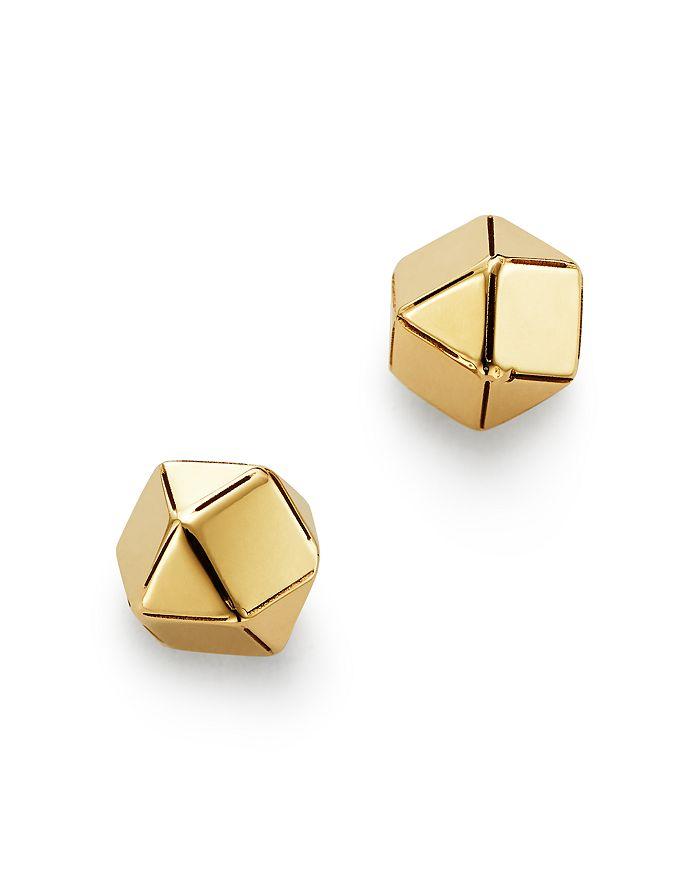 Moon & Meadow Geometric Ball Stud Earrings in 14K Yellow Gold - Exclusive