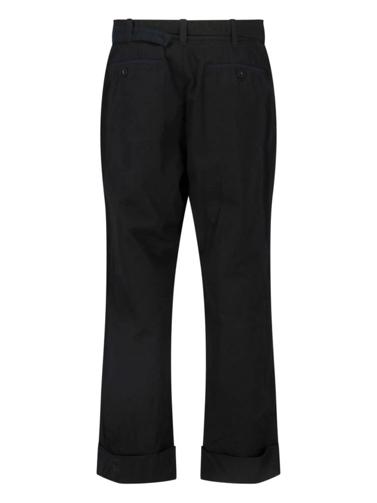 Sacai Sacai Belted Straight Leg Pants 2