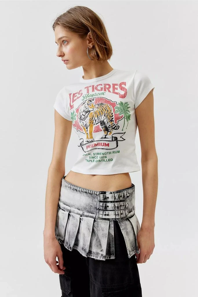 Urban Outfitters Les Tigres Graphic Fitted Baby Tee 3