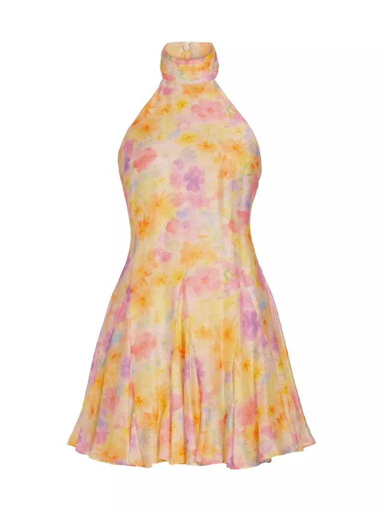jersey dress fabric La Femme Simple Ruched Jersey Prom Dress main image 0