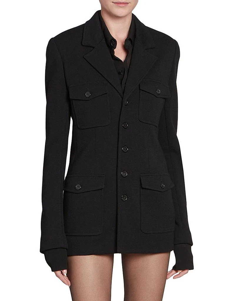 Shop Saharienne Jacket in Wool Jersey on Sale at BeyondStyle – Get