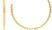 Rivka Friedman 18K Gold Clad Beaded 3/4 Hoop Earrings 3