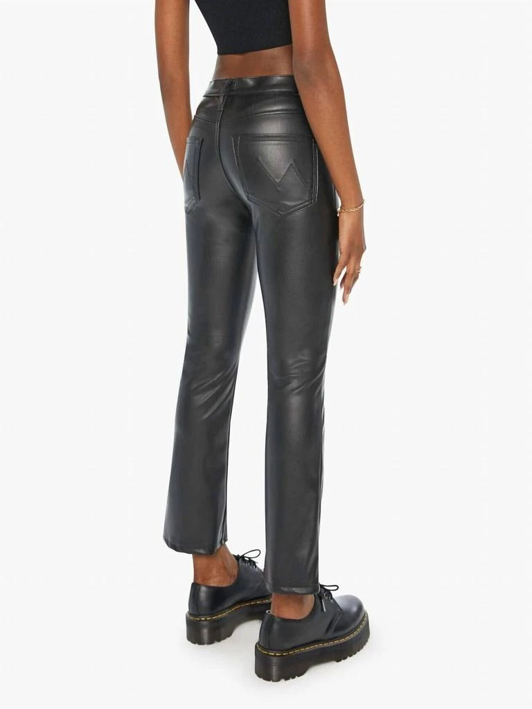 MOTHER Mother - Insider Flood Vegan Leather Pant 3