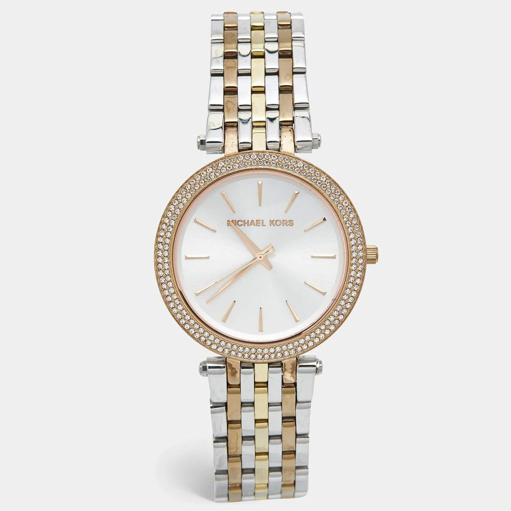 Shop Michael Kors Silver Three Tone Stainless Steel Darci  display picture 2