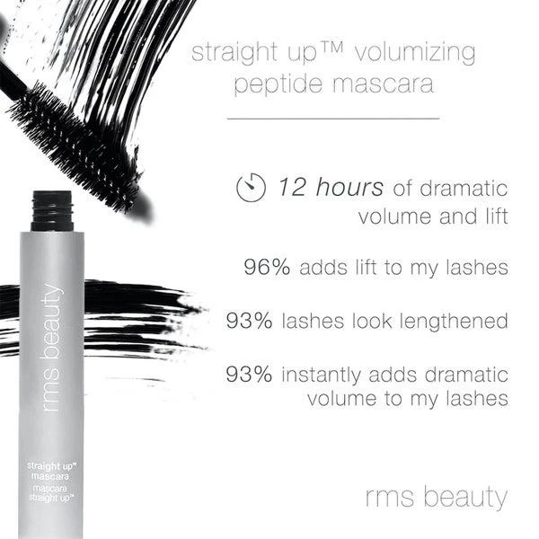 RMS Beauty RMS Beauty Straight Up Volumizing Peptide Mascara 10ml - HD Black 6