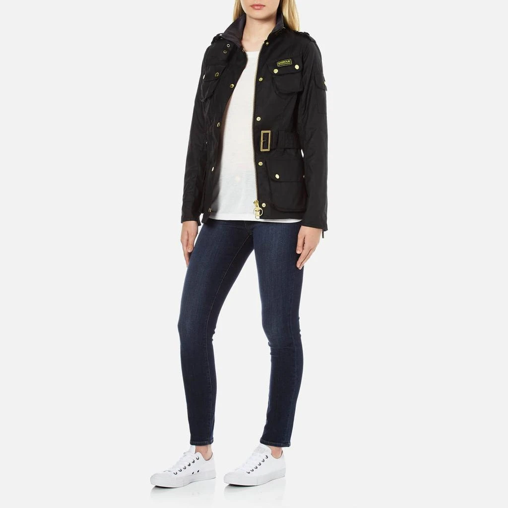 Barbour International Barbour International Ladies International Waxed-Cotton Jacket 4