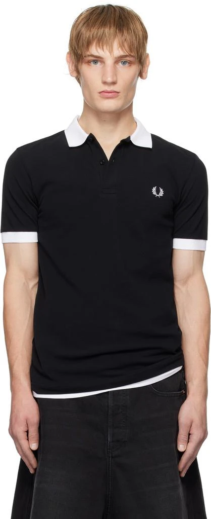 mastermind JAPAN Black Fred Perry Edition Contrast Polo 1