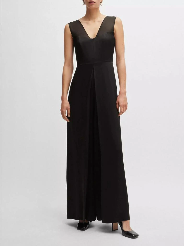Hugo Boss Jumpsuit in Lustrous Fabric Jumpsuits Free Shipping