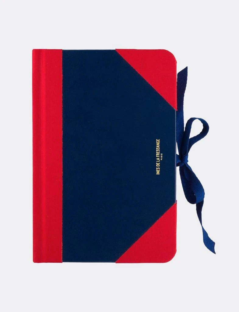 INES DE LA FRESSANGE PARIS Medium notebook Ines navy blue and red 4