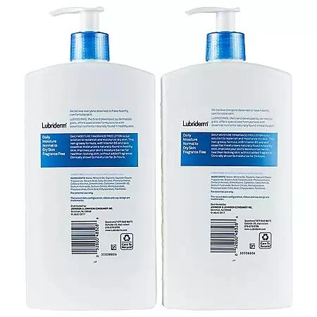 Lubriderm Lubriderm Daily Moisture Body Lotion, Fragrance-Free, 24 oz., 2 pk. 3